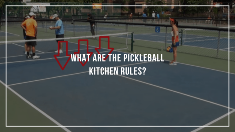 Staying out of the Kitchen in Pickleball