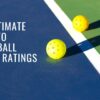 How are pickleball players rated?